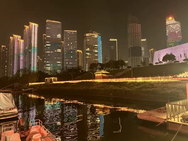 Chinese city reflection